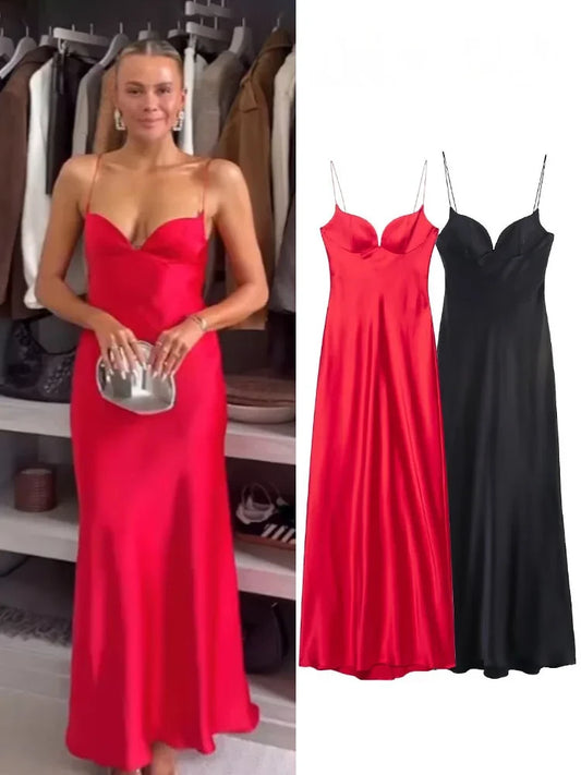 Isabella | Vestido Largo Satén