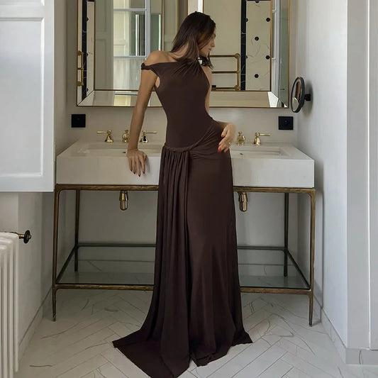 Paula | Vestido Maxi Asimétrico